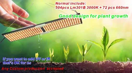 Qb288 100 W de haute qualité optique Ppfd élevé à l'intérieur du spectre complet Quantum 120 W Watt LED élèvent la lumière à intensité variable la croissance des plantes de mauvaises herbes LED commerciale lumière de croissance des plantes